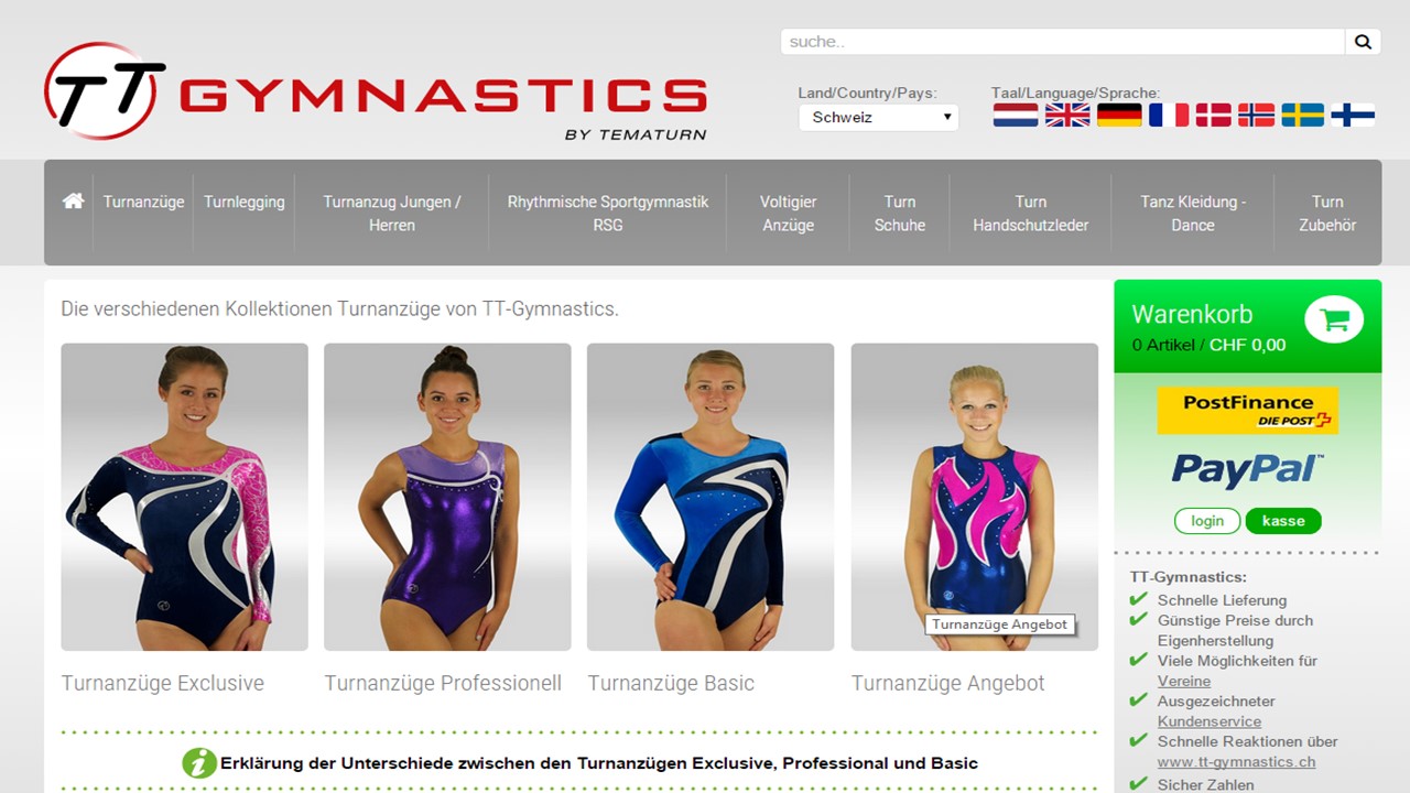 tt- gymnastics.ch
Flexdress Näf Turndress
Gymnastikanzug